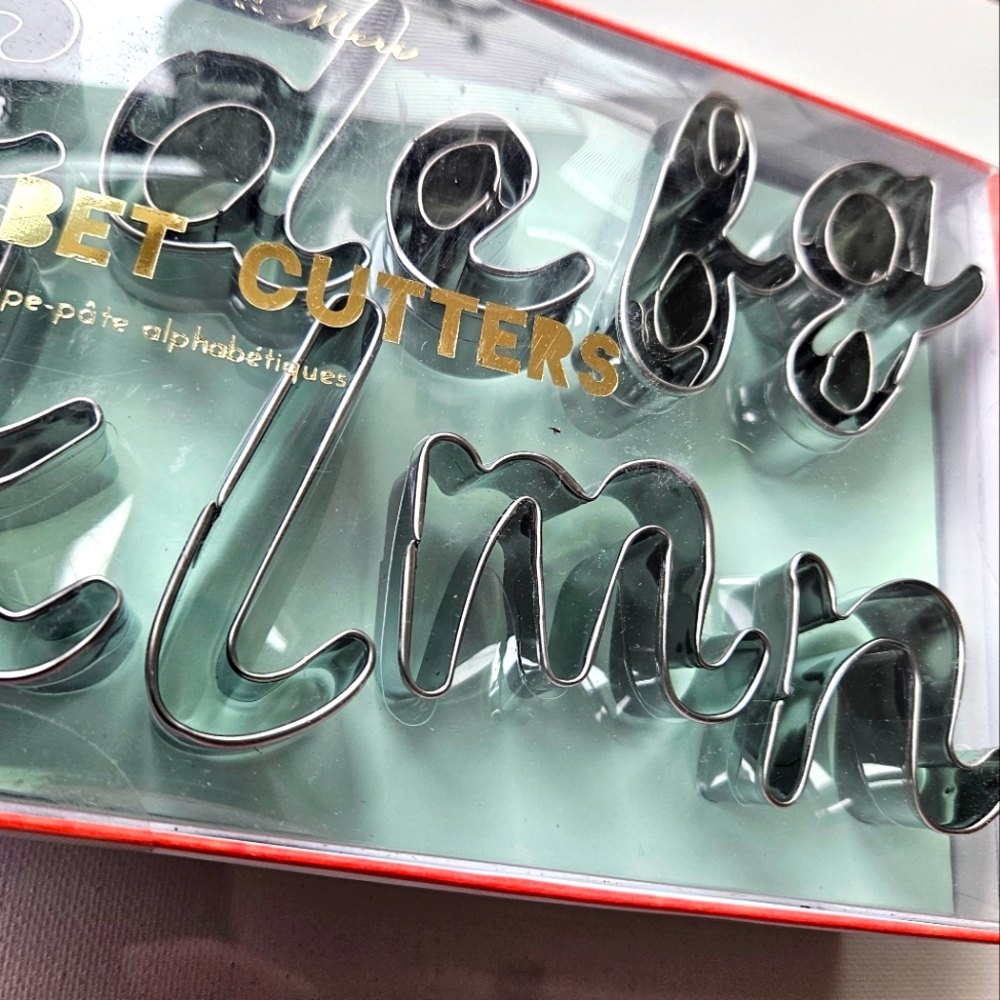 Alphabet Cookie Cutter Set by Meri Meri NIB! - Picture 2 of 4